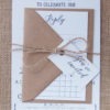 Esme Outdoor Tipi Wedding Invitation with RSVP card Kraft Envelopes & Foil Printing Front