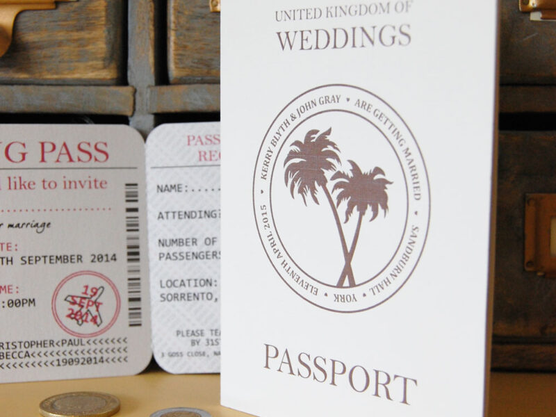 passport wedding invitation travel themed unique invite destination wedding abroad
