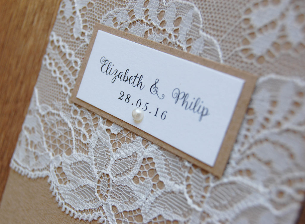 Fiona Pocketfold Wedding Invitation Suite Front Close Up Wedding Date