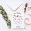 Yasmin Save the Date Card | Watercolour Floral Design - Image 2