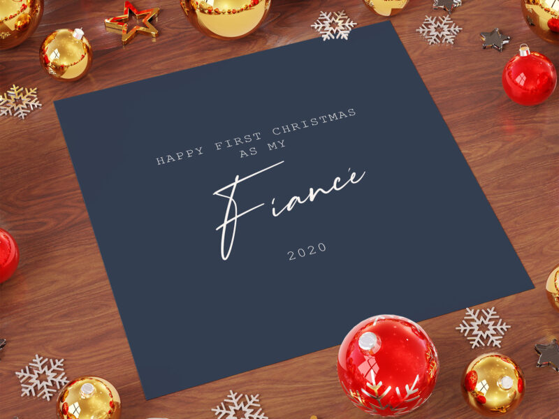 Personalised Christmas Card for Wife, Husband & Fiance