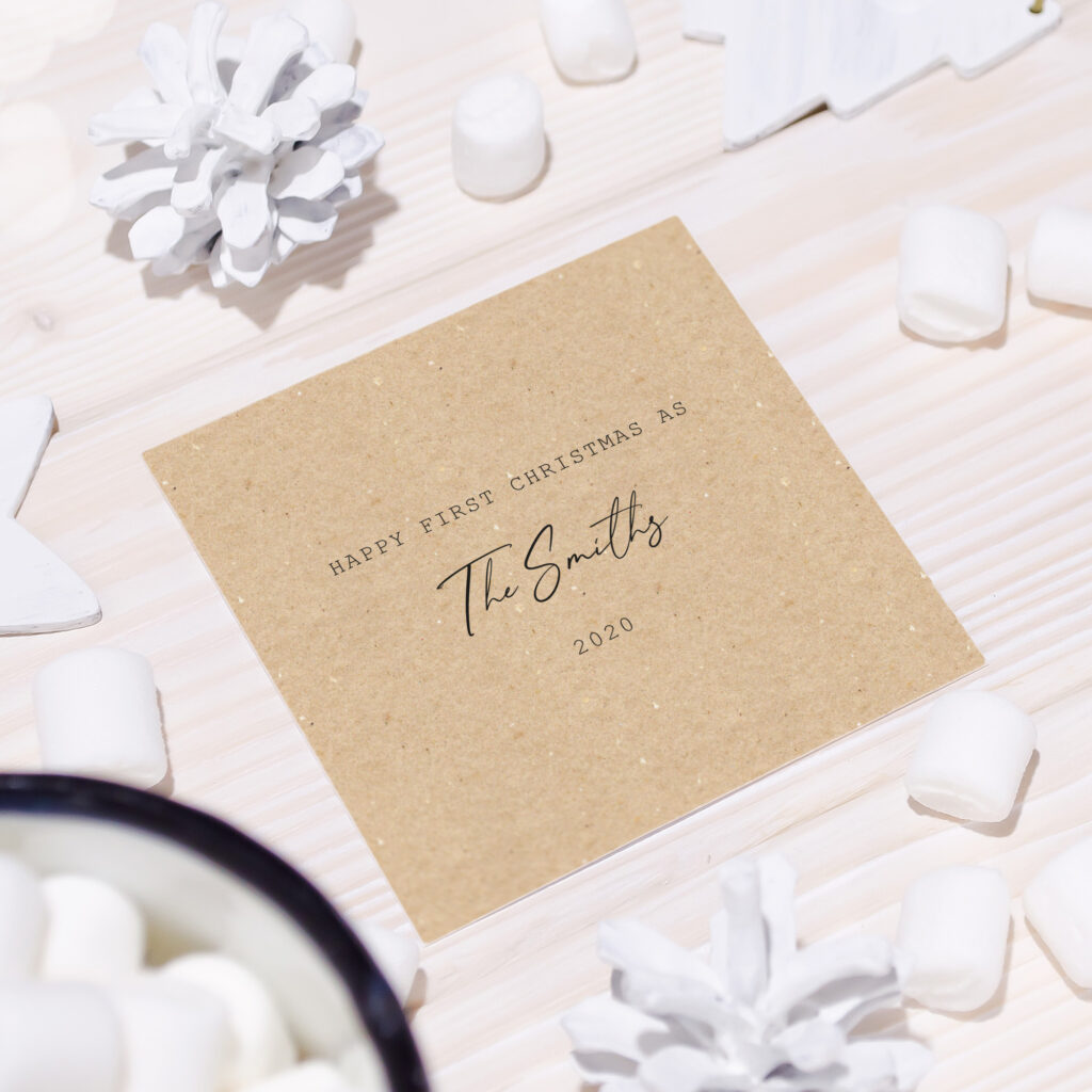 Personalised Rustic Christmas Card - Image 3