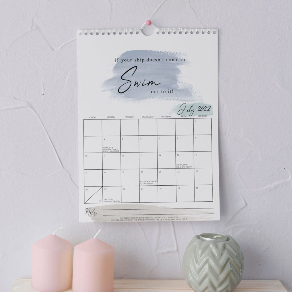 Positive Mindset Wall Calendar 2022 - Image 4