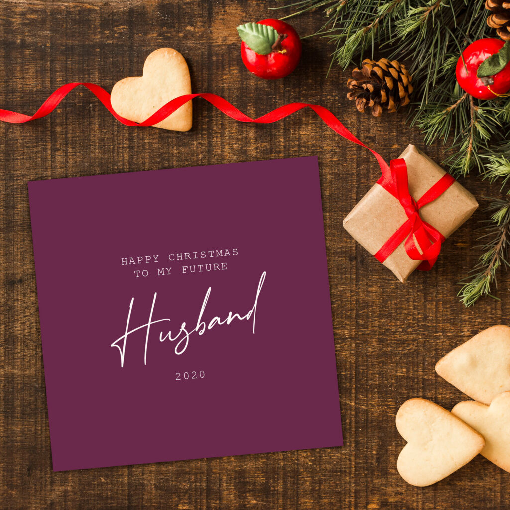 Personalised Christmas Card for Future Wife or Husband - Image 2