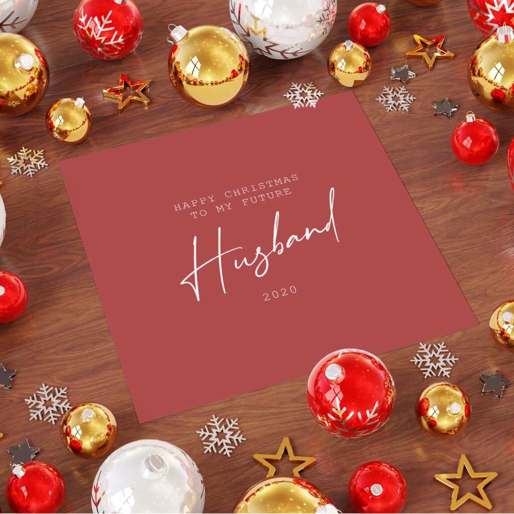 Personalised Christmas Card for Future Wife or Husband - Image 4