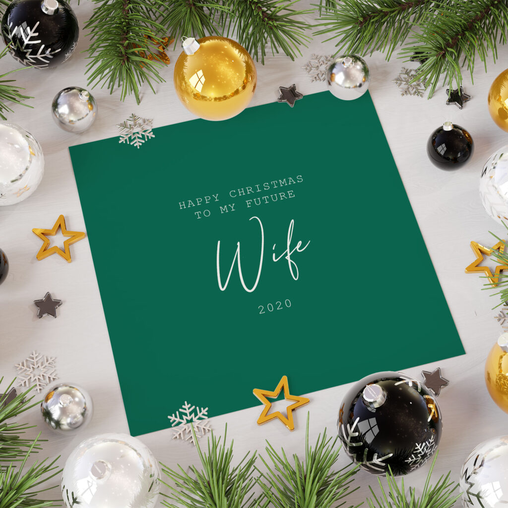 Personalised Christmas Card for Future Wife or Husband - Image 6