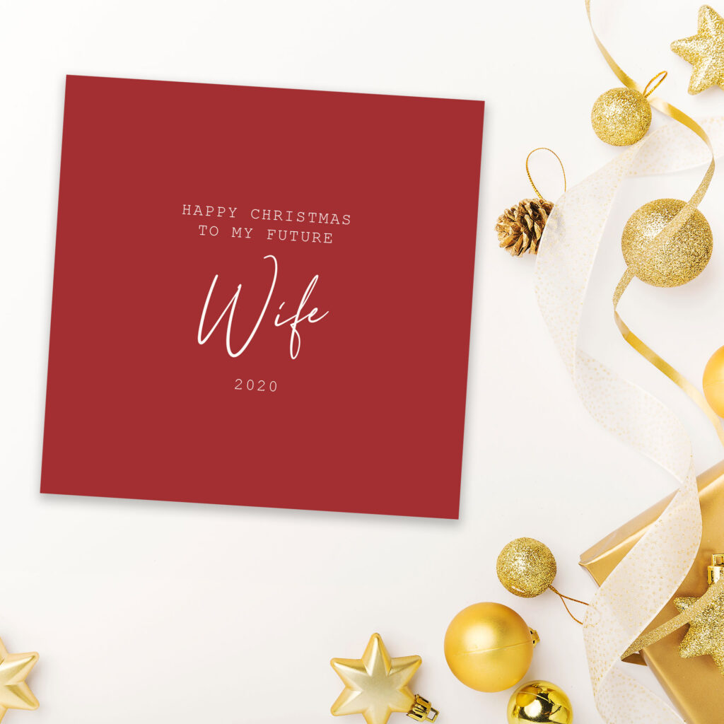 Personalised Christmas Card for Future Wife or Husband - Image 9