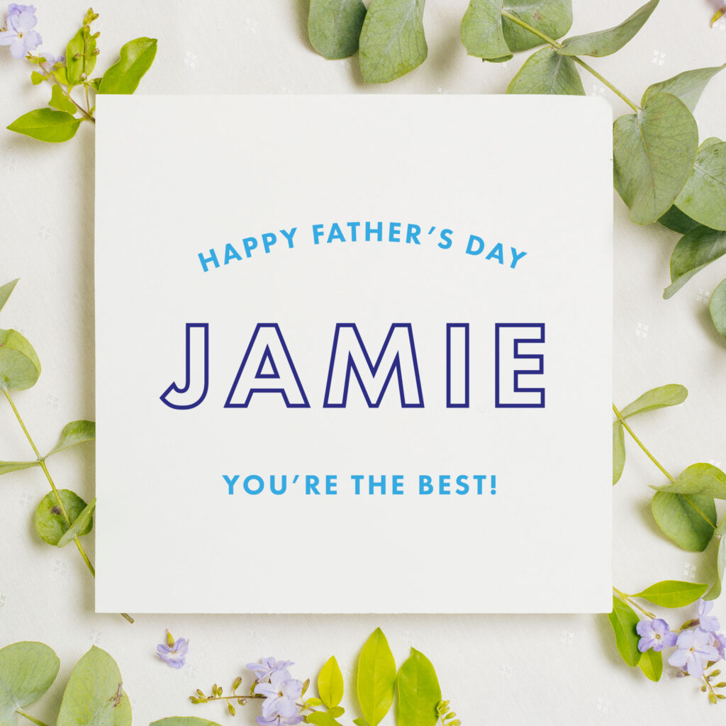 Personalised Father's Day Card in Fun Design - Image 5