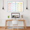 Rainbow Wall Calendar Planner - Academic Year - Image 4