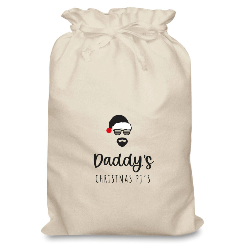 Personalised Christmas Eve Bag | Eco-Friendly Re-usable Christmas Eve Bag Personalised with Name - Image 3