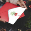 Personalised Christmas Card for Wife, Husband or Fiance - Mistletoe Kisses - Image 7