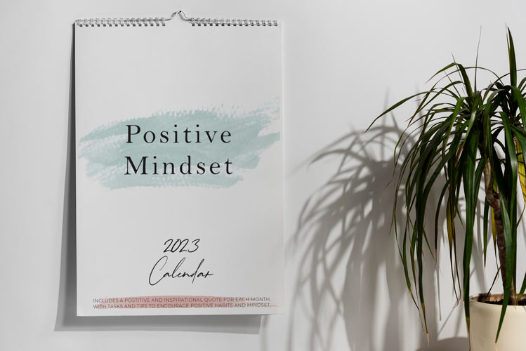 positive mindset 2023 wall planner