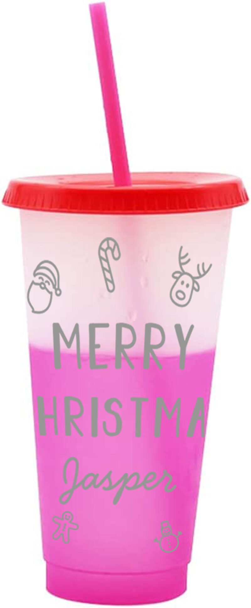 Colour Changing Reusable Cup | Christmas Gift | Secret Santa Stocking Filler - Image 2