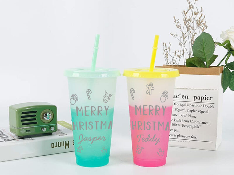 Colour Changing Reusable Cup | Christmas Gift | Secret Santa Stocking Filler
