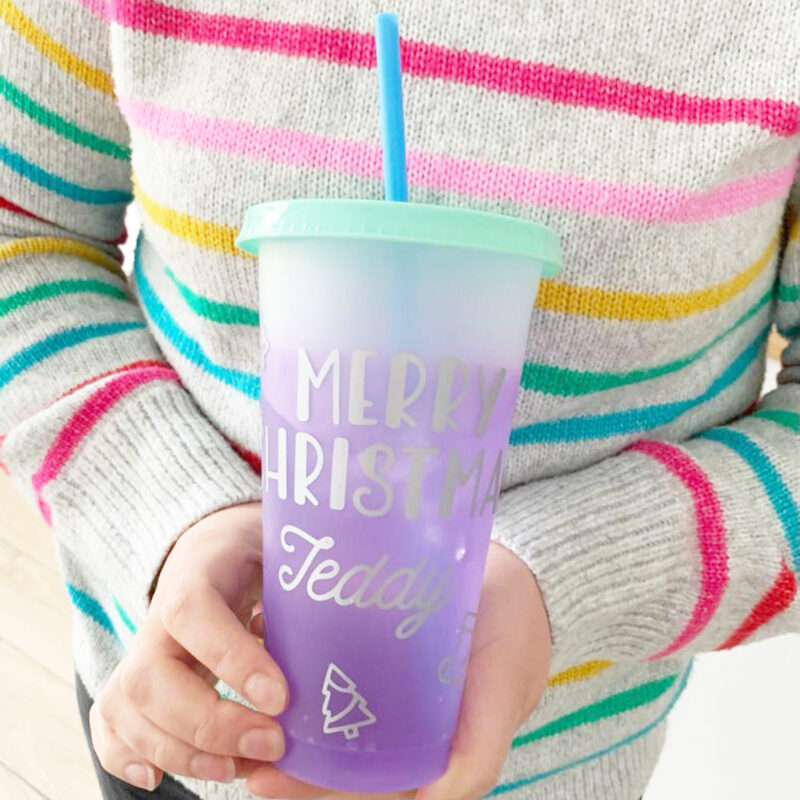 Colour Changing Reusable Cup | Christmas Gift | Secret Santa Stocking Filler - Image 5