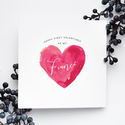 First Valentine's Day as your Fiance Card