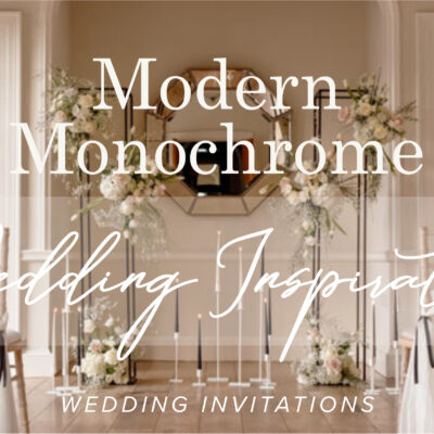 Modern Monochrome Wedding Vibes
